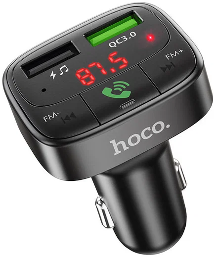 Hoco Bluetooth Muziek FM Transmitter en Autolader met Quick Charge 3.0 afbeelding 1