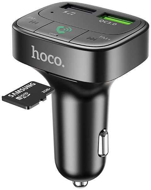 Hoco Bluetooth Muziek FM Transmitter en Autolader met Quick Charge 3.0 afbeelding 4