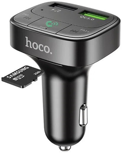Hoco Bluetooth Muziek FM Transmitter en Autolader met Quick Charge 3.0 afbeelding 4