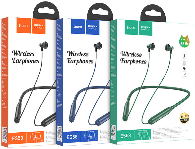 Hoco Bluetooth Draadloze Sport Oordopjes Groen afbeelding 7