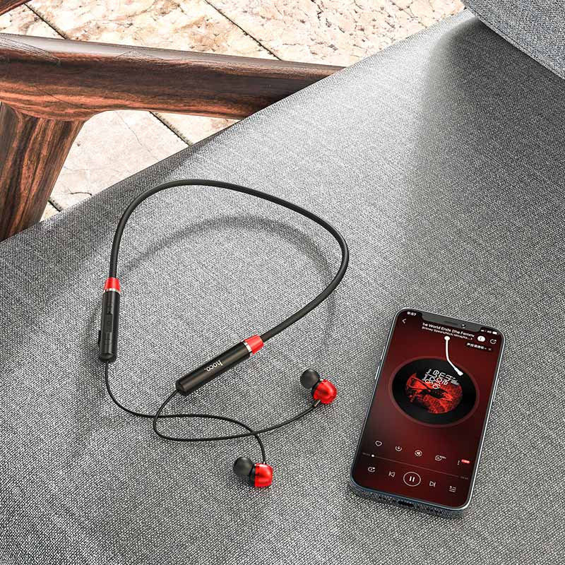 Hoco ES53 Coolway Draadloze Bluetooth Sport Oordopjes Rood afbeelding 2
