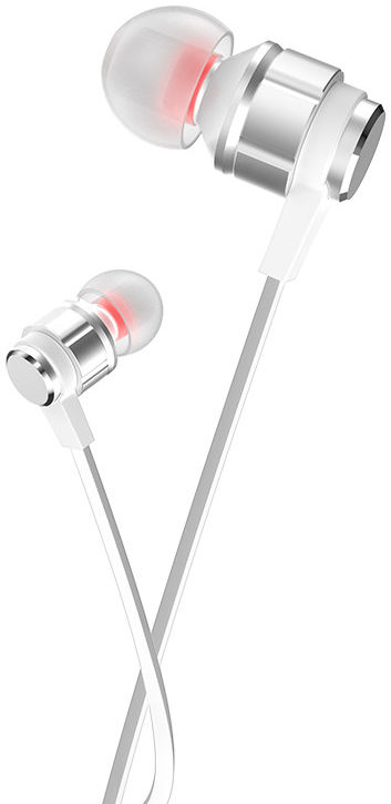 Hoco Platinum Sound Universele In-Ear Oortjes Telefoon Headset Zilver afbeelding 1