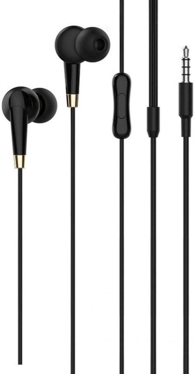 Hoco M58 Bedrade In-Ear Oordopjes 3.5mm Jack Headset Zwart afbeelding 1