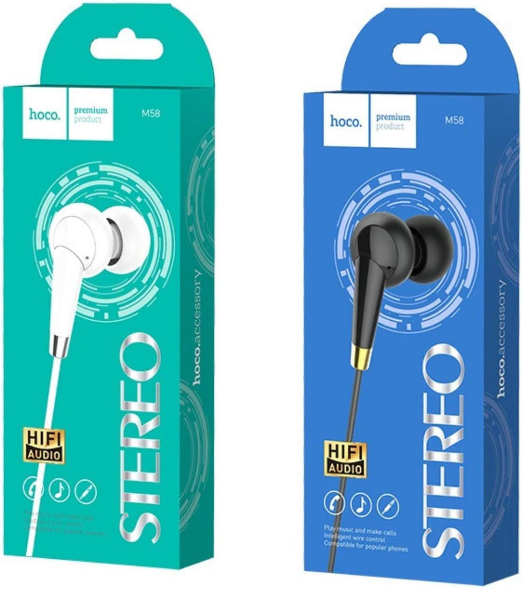 Hoco M58 Bedrade In-Ear Oordopjes 3.5mm Jack Headset Zwart afbeelding 5