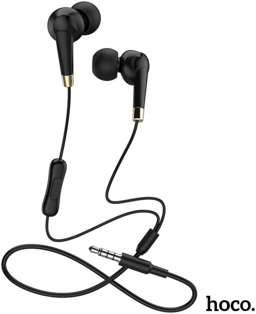Hoco M58 Bedrade In-Ear Oordopjes 3.5mm Jack Headset Zwart afbeelding 2