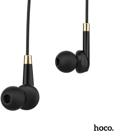 Hoco M58 Bedrade In-Ear Oordopjes 3.5mm Jack Headset Zwart afbeelding 4