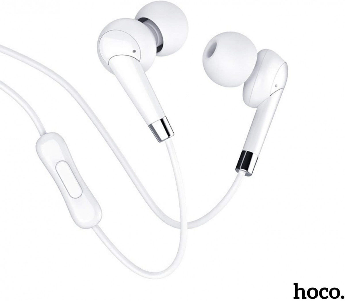 Hoco M58 Bedrade In-Ear Oordopjes 3.5mm Jack Headset Wit afbeelding 2