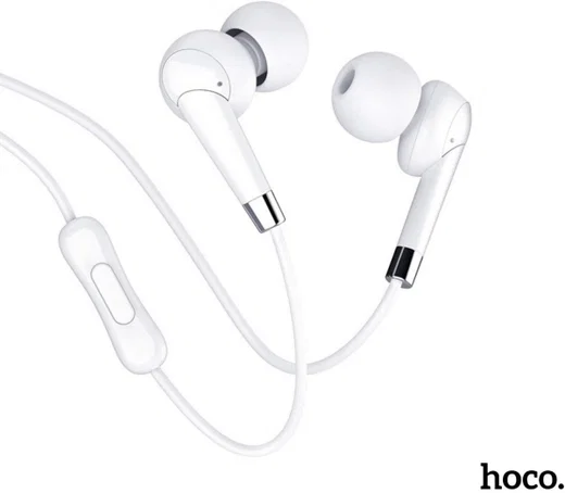 Hoco M58 Bedrade In-Ear Oordopjes 3.5mm Jack Headset Wit afbeelding 2