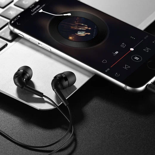 Hoco M40 Prosody Bedrade In-Ear Oordopjes 3.5mm Jack Headset Zwart afbeelding 2