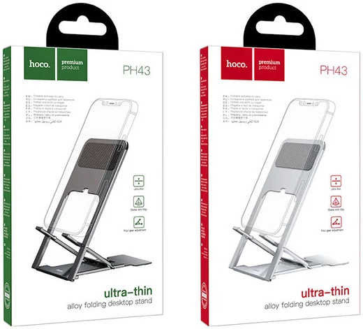 Hoco Universele Verstelbare Bureau Houder voor Smartphone Silver afbeelding 8