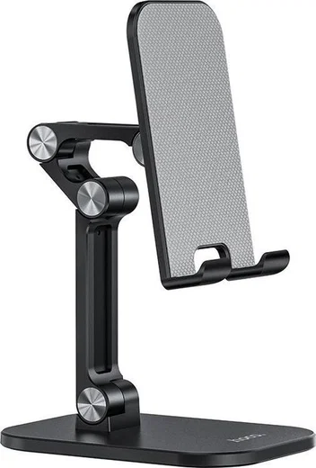 Hoco Verstelbare Opvouwbare Houder voor Smartphone en Tablet Zwart afbeelding 1
