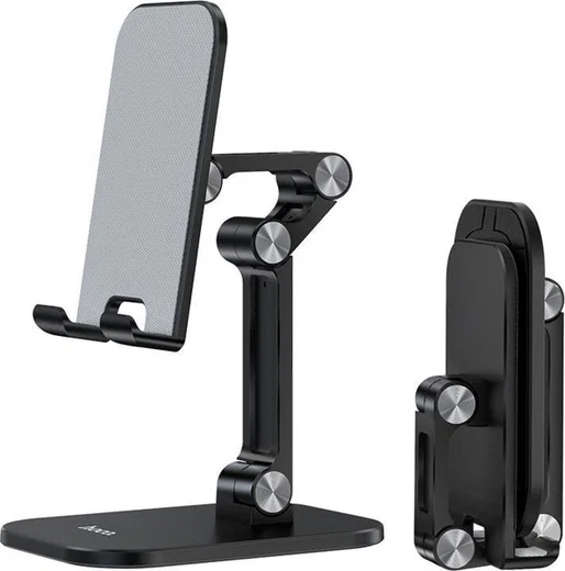 Hoco Verstelbare Opvouwbare Houder voor Smartphone en Tablet Zwart afbeelding 2