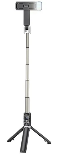 Hoco Universele Tripod Statief / Selfie Stick Houder met Lamp afbeelding 4