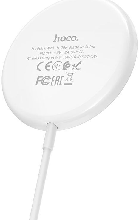 Hoco 15W Magnetische Draadloze Oplader voor Apple MagSafe Wit afbeelding 7