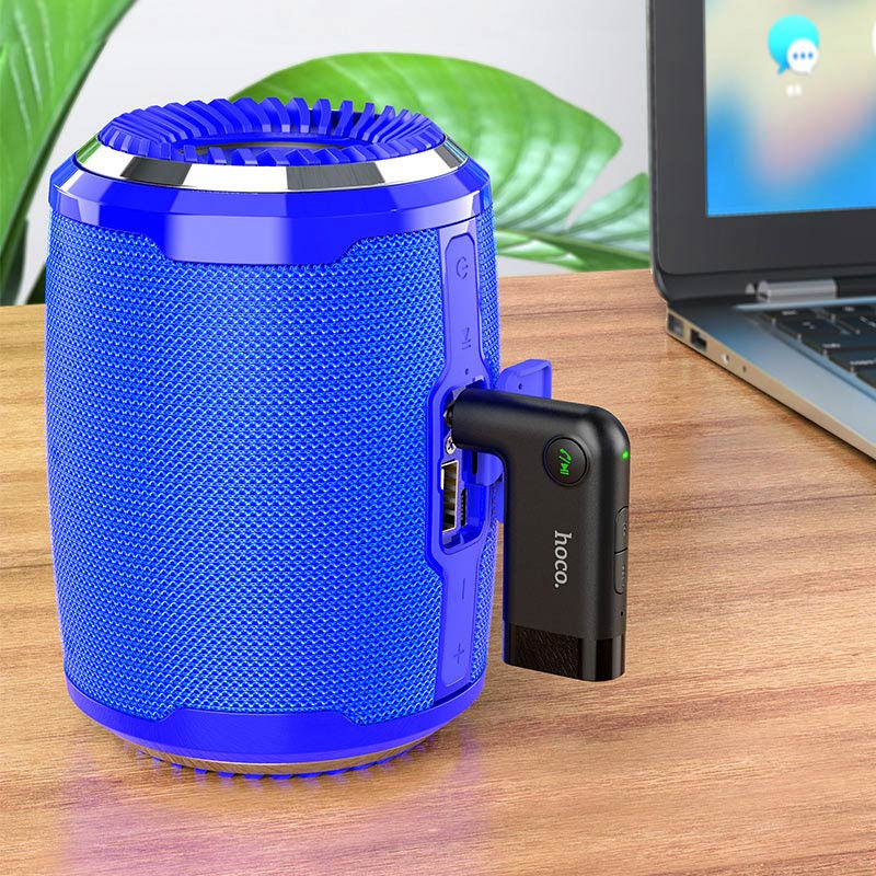 Hoco E53 Bluetooth Audio Receiver met 3.5MM Jack AUX Aansluiting Zwart afbeelding 5