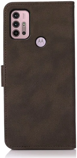 KHAZNEH Motorola Moto G10/G20/G30 Hoesje Retro Wallet Book Case Bruin afbeelding 5