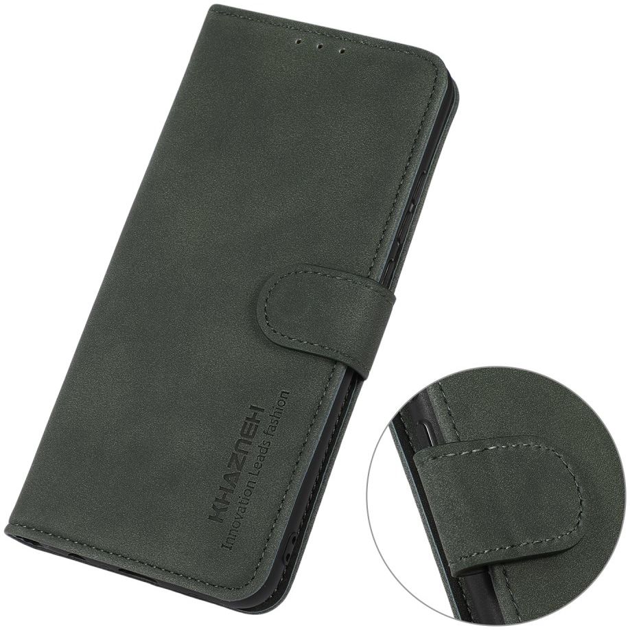 KHAZNEH Motorola Moto G10/G20/G30 Hoesje Retro Wallet Book Case Groen afbeelding 7