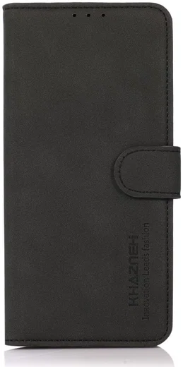 KHAZNEH Motorola Moto G10/G20/G30 Hoesje Retro Wallet Book Case Zwart afbeelding 2