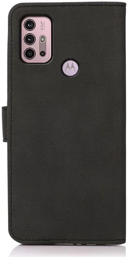 KHAZNEH Motorola Moto G10/G20/G30 Hoesje Retro Wallet Book Case Zwart afbeelding 5