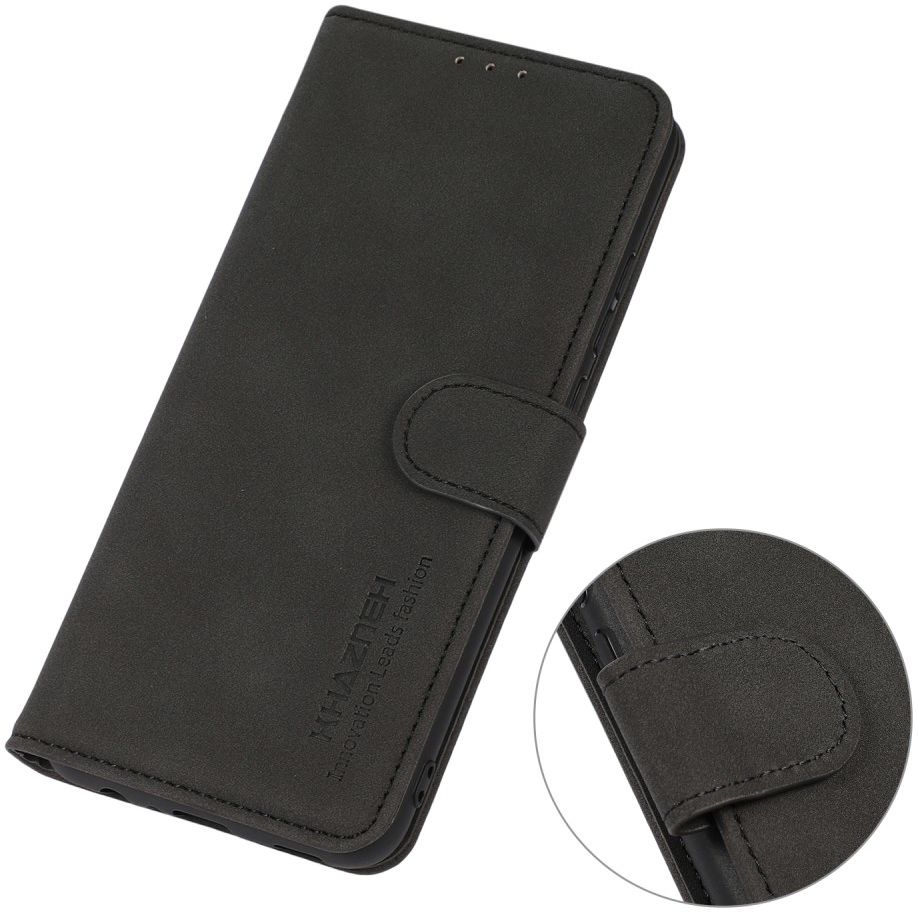 KHAZNEH Motorola Moto G10/G20/G30 Hoesje Retro Wallet Book Case Zwart afbeelding 7