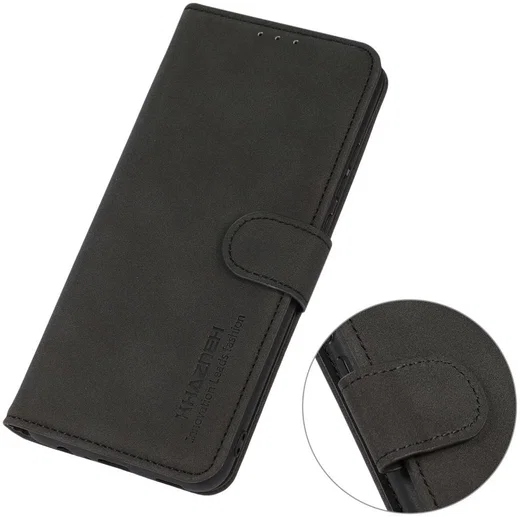 KHAZNEH Motorola Moto G10/G20/G30 Hoesje Retro Wallet Book Case Zwart afbeelding 7