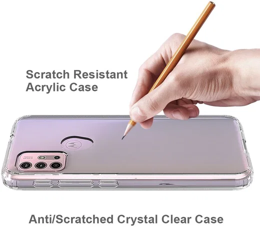 Motorola Moto G10/G20/G30 Hoesje Hybride Armor Back Cover Transparant afbeelding 6
