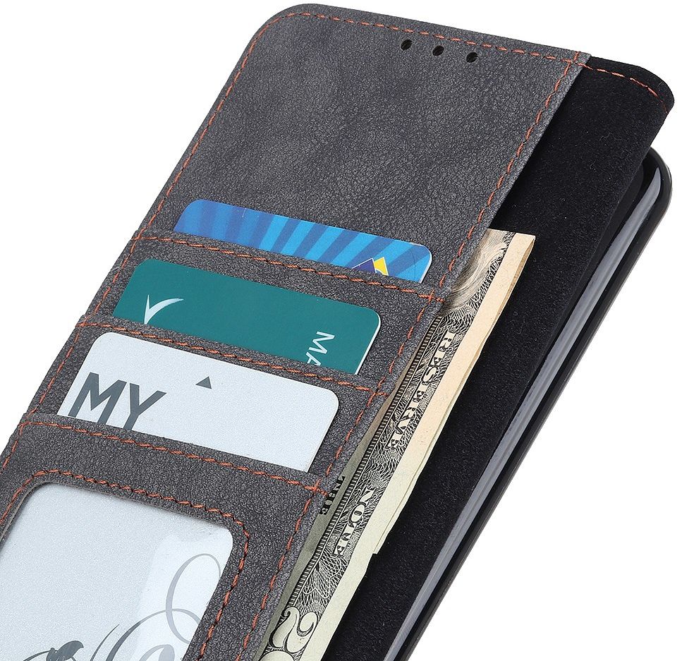 KHAZNEH Xiaomi Mi 11 Ultra Hoesje Retro Portemonnee Book Case Grijs afbeelding 7