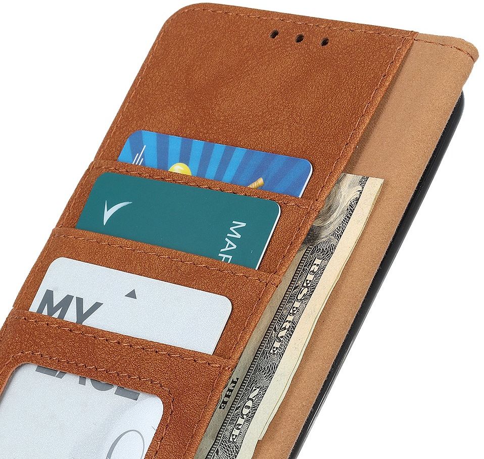 KHAZNEH Xiaomi Mi 11 Ultra Hoesje Portemonnee met Stand Bruin afbeelding 6