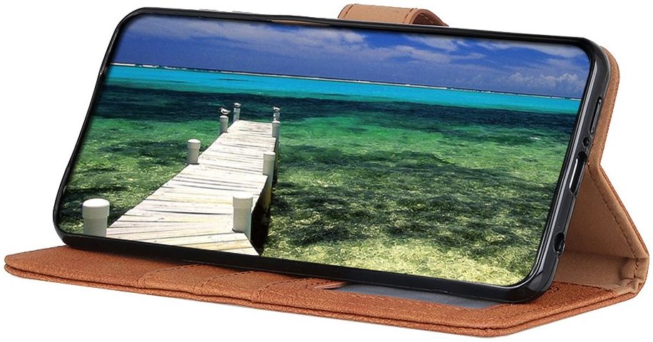 KHAZNEH Xiaomi Mi 11 Ultra Hoesje Portemonnee met Stand Bruin afbeelding 7