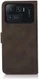 KHAZNEH Xiaomi Mi 11 Ultra Hoesje Retro Portemonnee Book Case Bruin afbeelding 5