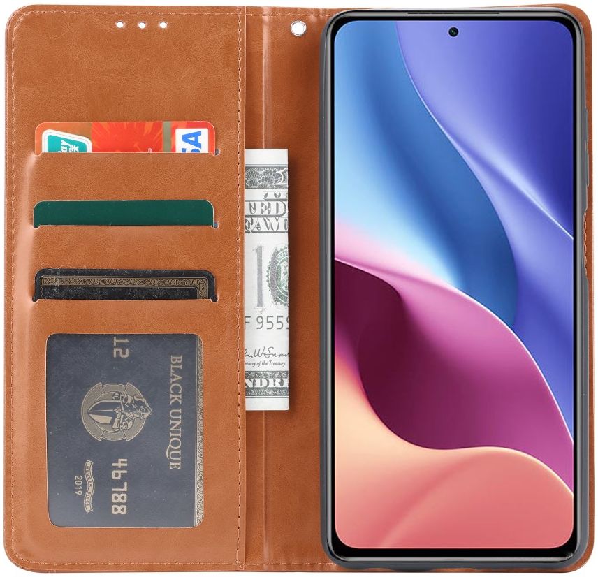 Xiaomi Poco F3 / Mi 11i Portemonnee Hoesje Bookcase Zwart afbeelding 5