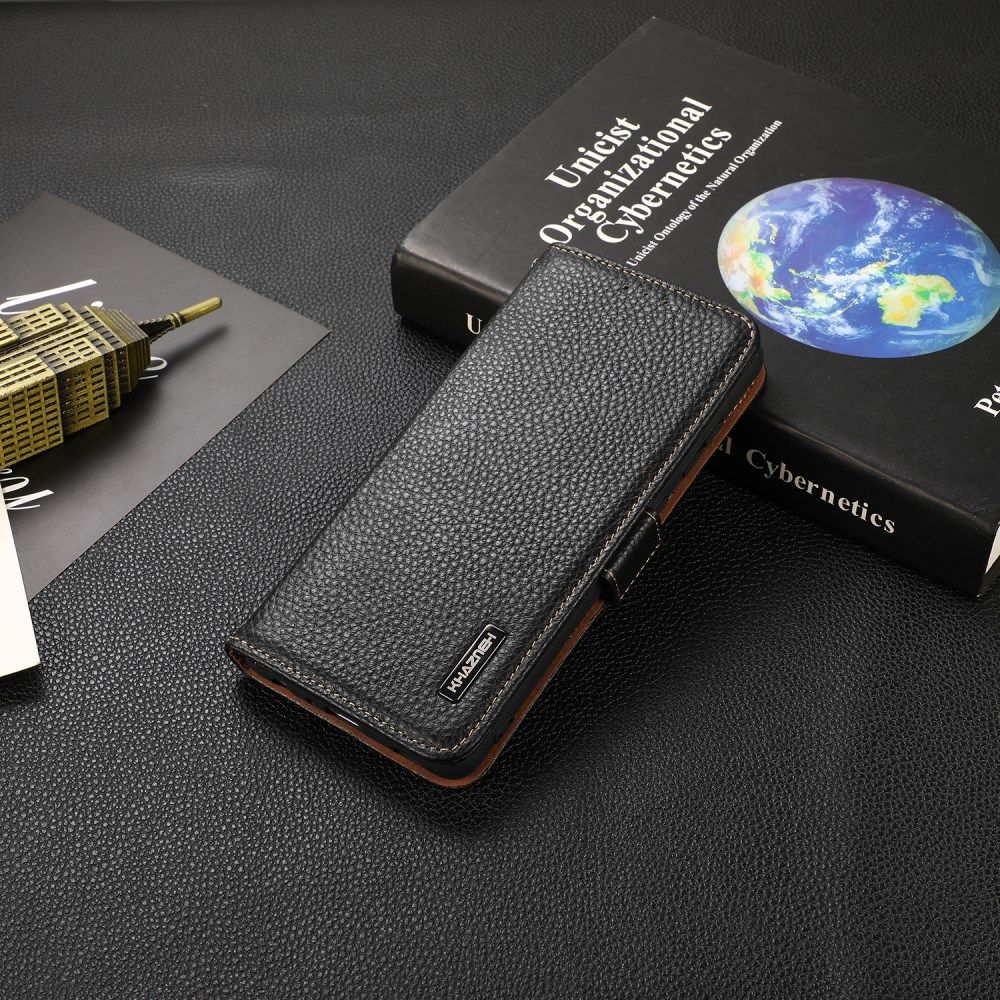 KHAZNEH Xiaomi Mi 11 Ultra Hoesje Portemonnee Echt Leer Zwart afbeelding 4