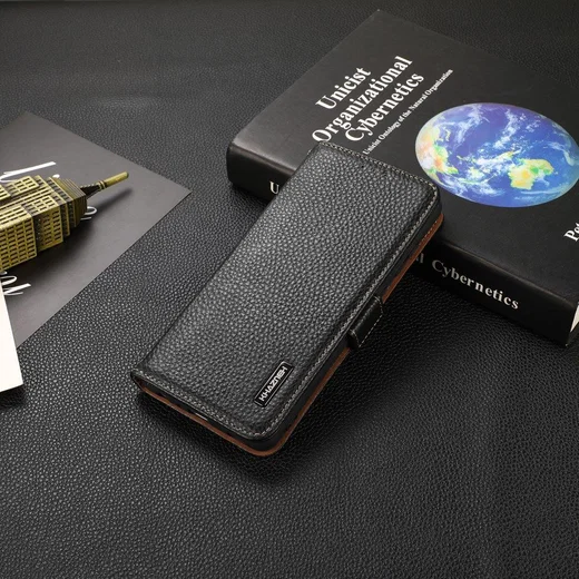 KHAZNEH Xiaomi Mi 11 Ultra Hoesje Portemonnee Echt Leer Zwart afbeelding 4