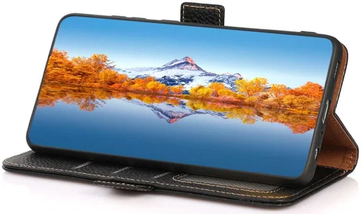 KHAZNEH Xiaomi Mi 11 Ultra Hoesje Portemonnee Echt Leer Zwart afbeelding 8