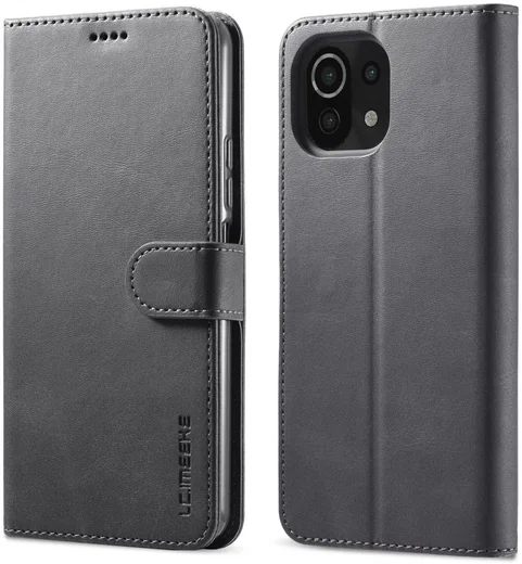 LC.IMEEKE Xiaomi Mi 11 Lite 4G/5G (NE) Hoesje Wallet Book Case Zwart afbeelding 3
