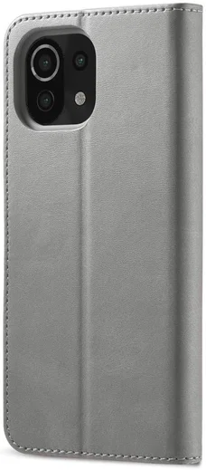 LC.IMEEKE Xiaomi Mi 11 Lite 4G/5G (NE) Hoesje Wallet Book Case Grijs afbeelding 10