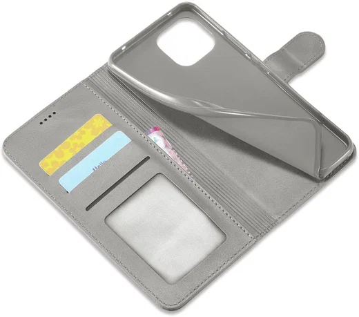 LC.IMEEKE Xiaomi Mi 11 Lite 4G/5G (NE) Hoesje Wallet Book Case Grijs afbeelding 13