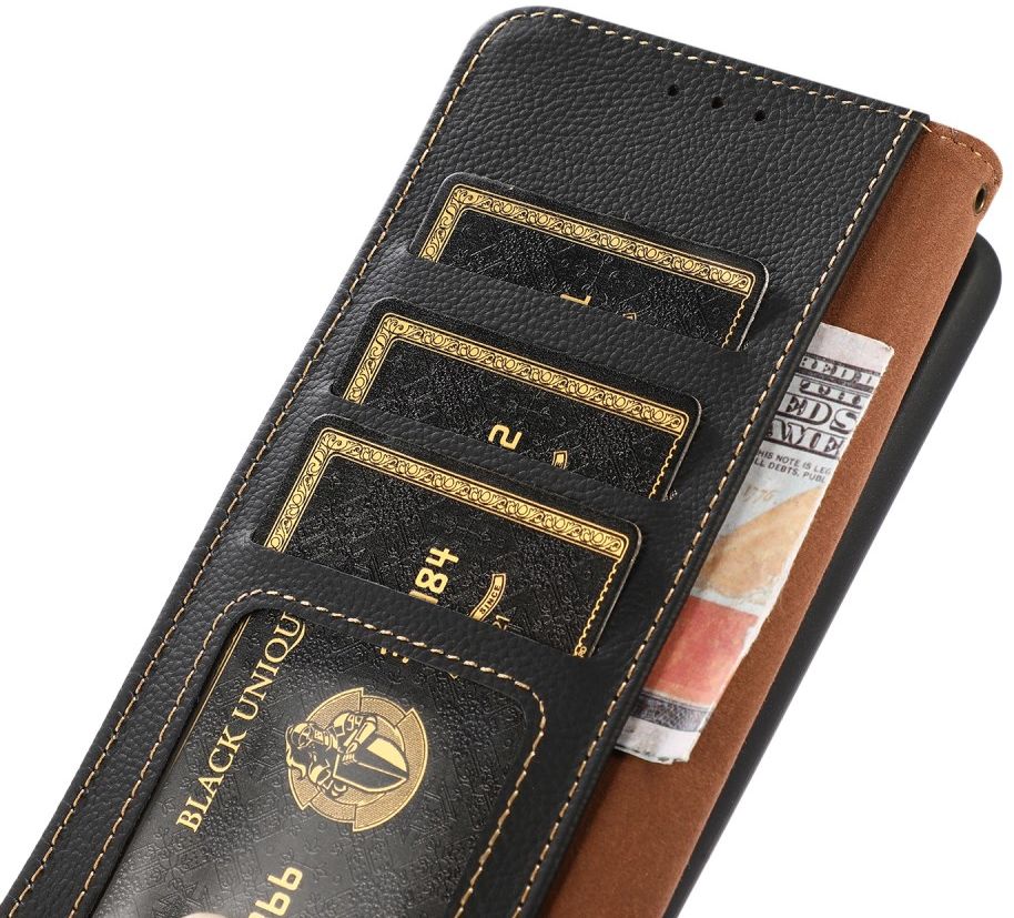 Xiaomi Mi 11 Lite 4G / 5G Hoesje RFID Portemonnee Echt Leer Zwart afbeelding 6
