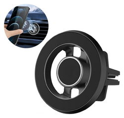 360° Verstelbare MagSafe Telefoonhouder Voor Ventilatierooster Zwart afbeelding