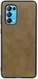 Oppo Find X3 Lite / Reno5 Hoesje Backcover met Kunstleer Coating Bruin afbeelding 1