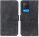 KHAZNEH Oppo A54 5G Hoesje Hoesje Retro Wallet Book Case Zwart afbeelding 3