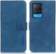 KHAZNEH Oppo A54 5G Hoesje Hoesje Retro Wallet Book Case Blauw afbeelding 3