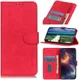 KHAZNEH Oppo A54 5G Hoesje Hoesje Retro Wallet Book Case Rood afbeelding 9