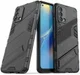 Oppo A74 4G Hoesje Hybride Back Cover met Kickstand Zwart afbeelding 2