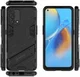 Oppo A74 4G Hoesje Hybride Back Cover met Kickstand Zwart afbeelding 3