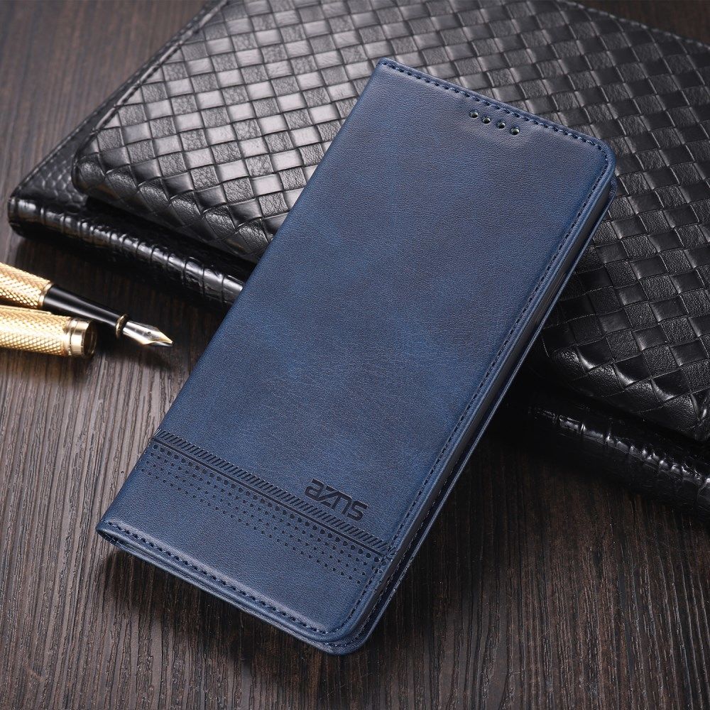 AZNS Oppo A74 4G Hoesje Portemonnee Book Case Kunstleer Blauw afbeelding 3