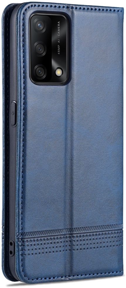 AZNS Oppo A74 4G Hoesje Portemonnee Book Case Kunstleer Blauw afbeelding 5