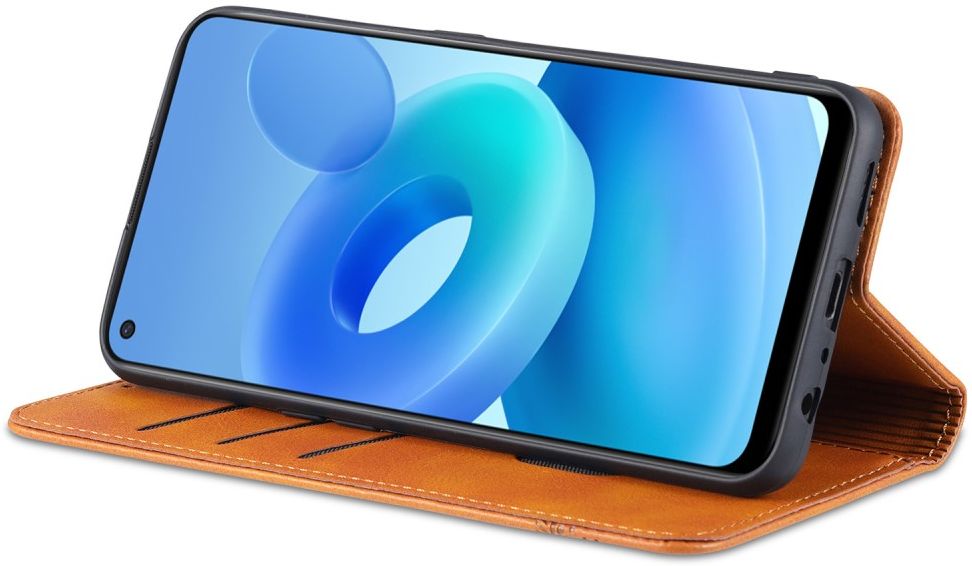 AZNS Oppo A74 4G Hoesje Portemonnee Book Case Kunstleer Blauw afbeelding 6