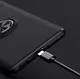 Oppo A74 5G Hoesje Metalen Magnetische Ring Kickstand Zwart afbeelding 4