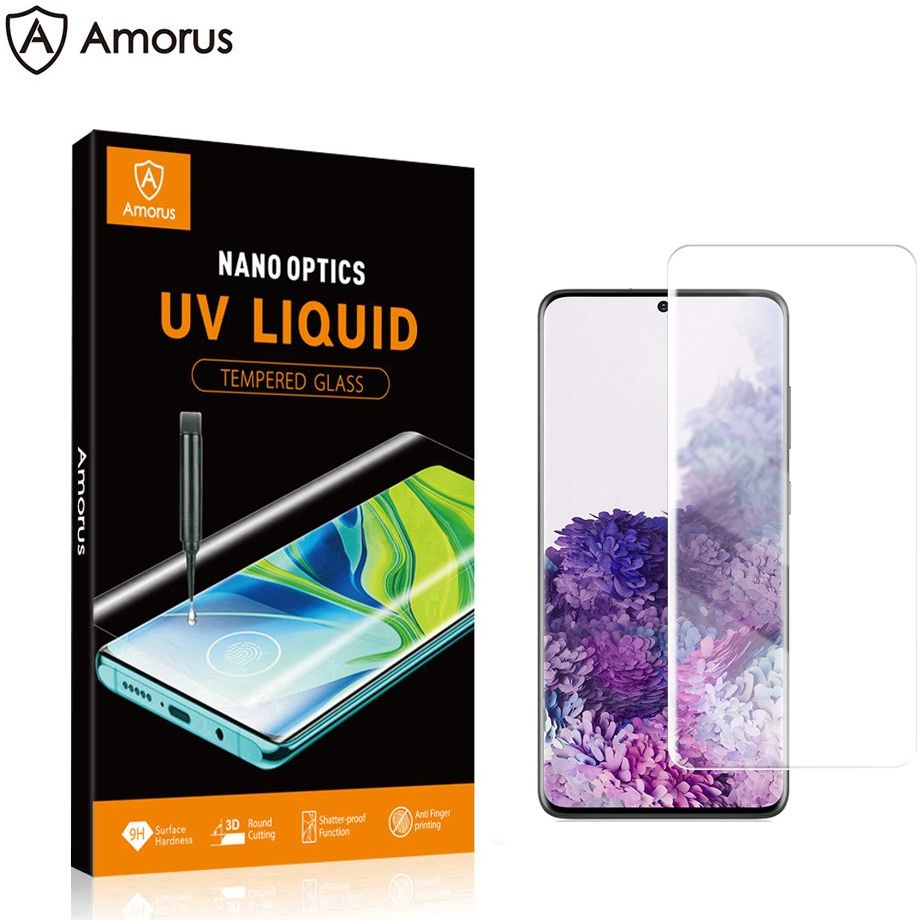 Samsung Galaxy S20 Screen Protector Tempered UV Glass Full Cover afbeelding 4